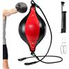 Generic Sacco da boxe Speed Bag | Palla da allenamento da boxe, per adulti e bambini, in pelle PU, a doppia estremità, per palestra, coordinazione, allenamento, casa, cortile