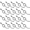 Generic Biliardo angolo Trainer, guida di precisione per biliardo, 24 x 2 x 0,5 cm, con materiale portatile, accessorio per pratica, facile da usare, set di allenamento per professionisti