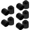 Milisten Protezione per Stecche da Biliardo in Gomma Nero 10 Pezzi Copertura Protettiva Design Elegante e Ampia Compatibilità per Stecca da Pool