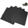 HUOLE Tappeto da Fitness Palestra a Puzzle Tatami Set di 12 Pezzi 63 * 63 * 1.2cm Superficie di Protezione per Pavimenti, materassino per Palestra Workout Ginnastica Tappetino (Schema incrociato)
