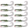East Rain 9cm 4.8cm 3D Shad Swimbait pour leurres de pêche Cannibal Curved Tail leurre souple Leurres Artificiels