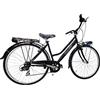 Cicli Cascella BICI BICICLETTA 28 CITY BIKE CASCELLA MATERA CAMBIO 6V (Nero)