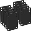 Muzrunq Pad Riser Skateboard Skateboard Shock Pad in Gomma Morbida 3 mm Pad di Salita Longboard skateplate per Scooter longboers incrociatori Neri 10pc Neri