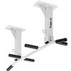 MOVIT Barra per Trazioni - a Soffitto, Professionale, Carico Massimo 350 kg, 6X Impugnatura Antiscivolo, 2X Gancio - Sbarra per Sollevarsi, Allenamento, Fitness, Pull up Bar, Chin Up