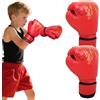 Vernerth Guantoni da boxe per bambini 6OZ in PU con chiusura a strappo regolabile - Guanti da allenamento per MMA Muay Thai e kickboxing ideali per ragazzi e ragazze 3-10 anni