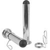 GORILLA SPORTS® Adattatore Bilanciere - Olimpico, 50 mm, per Asta da 30 mm, con 2 Chiusure a Molla, Cromati - Manicotto Adattatore per Barra, Sollevamento, Allenamento, Palestra, Fitness