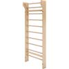 GORILLA SPORTS® Spalliera Svedese - in Legno, a Parete, 10 Gradini, Carico Massimo 100kg, 195×80×14 cm, per Adulti e Bambini - Scala per Ginnastica, Scala Svedese, Spalliera Palestra, Terapia Fisica