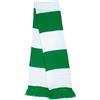 BrolloGroup Sciarpa Tubolare Tifosi Bianco Nera Rosso Verde Sciarpe Invernali Personalizzabile con Ricamo PS 15538 (Bianco Verde)