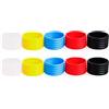 Generic 10 anelli antiscivolo in silicone per racchetta da tennis, assorbimento del sudore, pratica impugnatura per una migliore presa della racchetta da tennis, impedisce lo scivolamento e protegge il manico