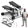 OLIXIS Stepper per l'esercizio a casa, mini stepper macchina per esercizi da uomo, Twist Step con bande di resistenza, attrezzatura per la perdita di peso cardio, fitness a casa