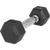 Gorilla Sports® Manubri Esagonali - 2-50 kg, in Ghisa, con/Senza Rastrelliera, con Rivestimento in Gomma, Impugnatura Cromata, Antiscivolo - Pesi Palestra, per Allenamento, Fitness, Hex Dumbbell