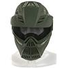 LEJUNJIE Maschera di Protezione Tattica in Acciaio Traspirante Militare Maschera di Protezione Integrale per Airsoft Paintball con Retina Traspirante Protettiva