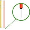 Macron Palo Paletto Slalom Allenamento con Puntale Pole Spike h 170 cm Calcio Arancio Fluo