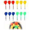 Generisch Set di freccette magnetiche per bambini e adulti, 12 freccette di ricambio in 4 colori, gioco di freccette magnetico sicuro per interni, giocattolo di destinazione familiare, casa, bar e