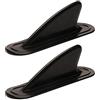 CLISPEED 2 Pezzi Longboard SUP Single Pinne centrali Removibili per Longboard, Surf, Paddleboard (Nero)