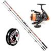 Pescaplanet Combo SURF Canna TRABUCCO Oceanic Master Surf 4,20 mt 250g Mulinello TRABUCCO SONIC SURF 6500 Monofilo XPS Arancio gia in Bobina FLUOROCARBON Evo Ghost 0,45OMAGGIO