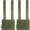 LUNZHAN 2 Pezzi Piastra per Distintivi Tattica, 5x4 Pollici - Sistema MOLLE con Superficie a Gancio e Anello per Gilet e Zaino - Ranger Green, Mimetico