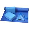 Bodyline Set Yoga Completo, Include Materassino, Cinghie e Blocchi, Ideale per Yoga, Pilates, Stretching, Allenamento e Benessere Fisico a Casa o in Palestra.