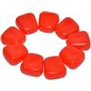 YARNOW Esche da Pesca Carnose per Carpe 50 Pezzi Rosse in PVC Ecologico Riutilizzabili per Pesca in Fiumi Laghi Bacini e Mare