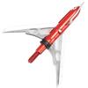 ACCMOS 6/12 Pezzi Freccia Broadhead Punte di Freccia da Caccia 100 Grani per Arco Compound Arco Ricurvo Tiro a Segno Caccia Accessori per Frecce (6 PCS)
