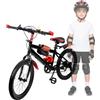 Jerool Mountain bike di alta qualità,mountain bike,bicicletta 20 pollici bambino,mountain bike in alluminio,forcella anteriore ammortizzata (rosso)