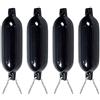COSTWAY 4 x Parabordi per Barca, Parabordi per Imbarcazioni, Gommonni, Boat Fender (Nero)