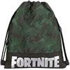 FORTNITE - Zaino Coulisse Fortnite, Zaino Scuola, Sacca sportiva Unisex per Bambini e Ragazzi con Spallacci Anti-Soffocamento, Colore Verde - Ufficiale Fortnite