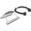 GORILLA SPORTS® Corda e Maniglia per Tricipiti Set - Corda 68cm, Nylon, Maniglia Parallela, Cromato, Antiscivolo - Cavo per Allenamento di Forza, Esercizi di Trazione, LAT Machine, Pull Down, Bicipiti