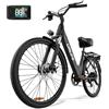 URLIFE Bici Elettrica Per Adulti Da 26, Bicicletta Elettrica con display LCD, 7 Velocità Batteria Rimovibile 48V 10.4Ah Autonomia di 100 km, E-bike Per Pendolari Urbani