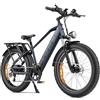 ENGWE E26 Bici Elettrica per Uomo Donna, 26x4.0 Pneumatico Grasso, 250W 48V 16Ah Bicicletta Elettrica - Autonomia Fino a 140KM, Cambio a 7 Velocità, Doppia Sospensione (High-Step, Grigio galassia)