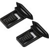 WarmHeartting Casco Tattico Guide Laterali Clip Girevole per Occhiali per Cinghie per Occhiali Larghe 19mm Morsetto Rotante Fibbia per Occhiali per Casco ACH/Mich/Fast Dotato di Binario Arc