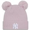 New Era York Yankees Rose MLB Double Pom Cuff Knit Women Beanie - One-Size