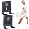Generico Famina A Parete Per Portafoglio A Tennis -2pcs Porta Della Racchetta Da Tennis Per Garage Ea Casa | Pratica Memoria Di Racchetta Da Tenis | Racket Impostata Per L'organizzazione E La Presentaz