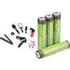 Theo Klein Braun Set Parrucchiere, phon suoni, 3+ anni, & Batterie AAA Ricaricabili Amazon Basics 4 pz, 850mAh