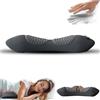 CUSTOMRUNNER Massaggiatore for la Schiena Triple Fusion for Sedia e Letto, Massaggiatore 3 In 1 Riscaldato e Vibrante for la Sciatica, Dispositivo di Trazione for Alleviare Il Dolore Lombare(Black)