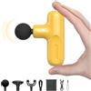 HEYCHY Super Mini Pistola Da Massaggio, Massaggiatore A Tessuto Profondo, Pistola Da Massaggio Compatta Da Viaggio, Recupero E Sollievo Del Corpo Completo Per Esterni, Ricarica Usb, 5 Velocità, R