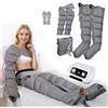 LQJHDM Massaggiatore stivali pressoterapia braccia gambe e addome per la casa | 6 cavità apparecchi di pressoterapia professionale gambe e addome (grigio 2 braccia + 2 gambe + addome)