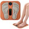 Pjjrdh massaggiatore plantare,massaggiatore piedi e gambe,foot massager,massaggiatore piedi circolazione,EMS Massaggiatore Piedi6 Modalità e 15 Intensità,Massaggiatore Elettrico Pieghevole e Portatile-A