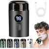 Gienslru Easy Trim, Mini Rasoio Elettrico Per Intimo Uomo, Easytrim Rasoio Wet & Dry Usb Ricaricabile, IPX7 Impermeabile, Basso Rumore Potente Motore Ad Alta Velocità (Grigio)