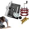 Wezalget Kit per router in metallo, con inserto per sega da tavolo, piastra di base, sistema di sollevamento manuale, piastra superiore in alluminio per scanalature, rifilatura