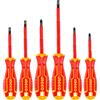 INGCO Set di cacciaviti isolati 6 pezzi con telaio in alluminio, cacciavite elettrico, certificazione VDE 1.000V, qualità professionale, HKISD0608