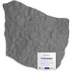 bepco Pedana da giardino in gomma (set di 4 pietre naturali in gomma riciclata, 53 x 45 x 1,8 cm, grigio)