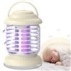 Geruwam Trappola Per Mosche Elettronica, Trappola Per Mosche, Zapper Per Insetti Elettrici, Zapper Per Mosche Elettrico 1200MA, Trappola Per Mosche USB Portatile Con Luce UV, Dispositivo Silenzioso Per Con