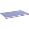 vidaXL Tessuto di Ricambio per Tenda da Sole Blu e Bianco 580x345 cm