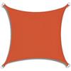 Hiseng Tenda a Vela Ombreggiante Impermeabile Quadrato, Rettangolo Vele Parasole da Giardino Protezione Raggi UV 95% Telo Ombreggiante Terrazzo Telo Ombra Tenda da Sole (Arancione,4x4m)