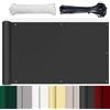 HUAXIQUE frangivisto per Balcone Copri Ringhiera Balcone Impermeabile Anti UV con Fascette Privacy Recinzione Copertura per Balcone 50x100cm Antracite
