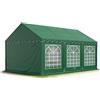 TOOLPORT Tendone per feste 3x6 m PVC verde scuro 100% impermeabile Gazebo da giardino Tendone da esterno Tenda party
