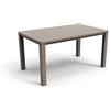 Keter Tavolo da Esterno Julie - Tavolo da Giardino Adatto per 6 Persone 147X90X74,5H - Cappuccino