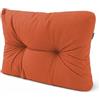 POKAR Cuscino-schienale Imbottito laterale 60x40cm per Divano da Giardino, fodere asportabile e lavabile, Spalliera per Bancali, Interno ed Esterno, DYI - fai da te, senza Pallet, Arancione