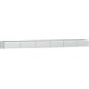 vidaXL Letto Rialzato Giardino 600x80x45 cm in Acciaio Zincato Argento